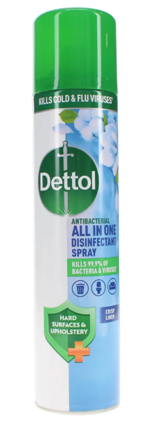 Dettol Antibacterial Disinfectant Spray Crisp Linen 300ml