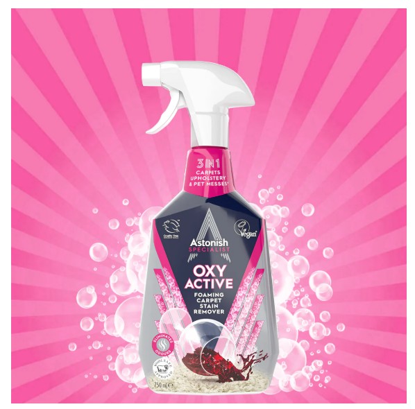 Astonish Oxy Active Foaming Carpet Stain Remover 750ml