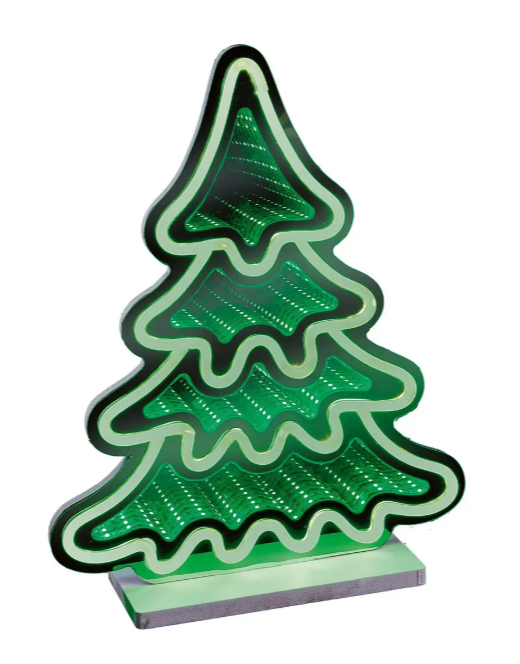 40cm Lit Tree Infinity Mirror Tabletop