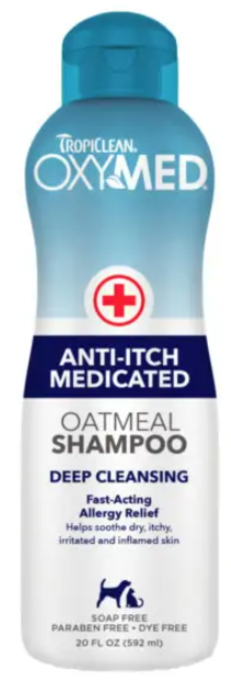 Tropiclean Oxymed Anti-Itch Medicated Oatmeal Shampoo