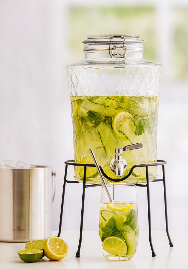 KIlner Clip Top Diamond Dispenser 5 Litre SS Tap