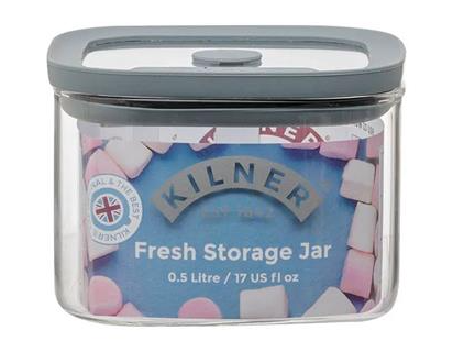 Kilner Fresh Storage Square Jar 0.5L