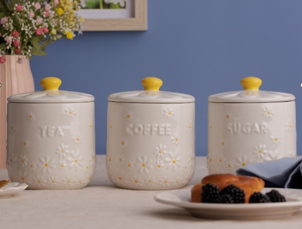 Price & Kensington Daisy Coffee Jar