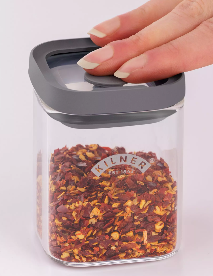Kilner Fresh Storage Square Spice Jar 0.16 Litre