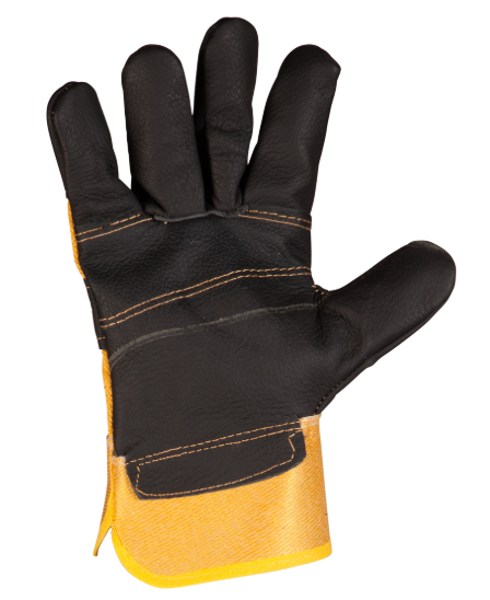 Heavy Duty Rigger Gloves Black & Yellow