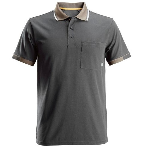 Snickers 37.5 Short Sleeve Polo Shirt -  Steel Grey