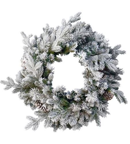Snowy Dorchester Pine Wreath - 60cm