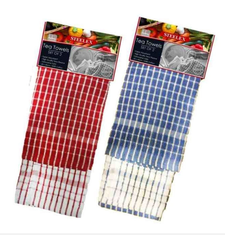 Steelex Teatowels Cotton Set of 2