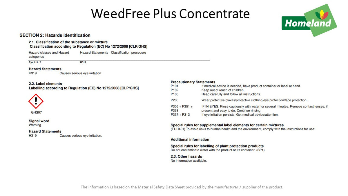 WEEDFREE PLUS CONCENTRATE