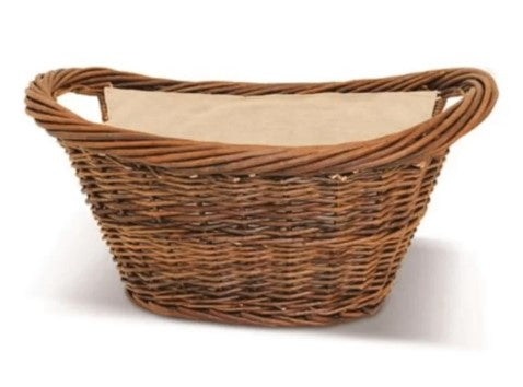 Sirocco Oval Willow Basket with Canvas
