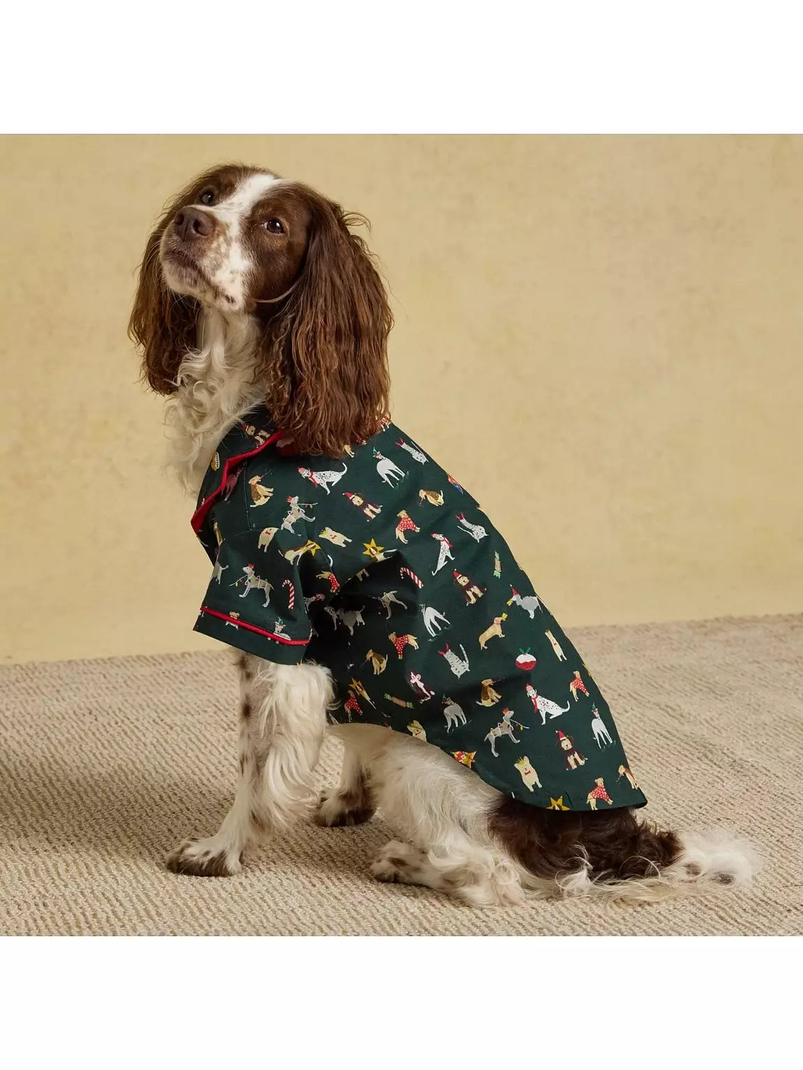 Joules Green Festive Print PJs