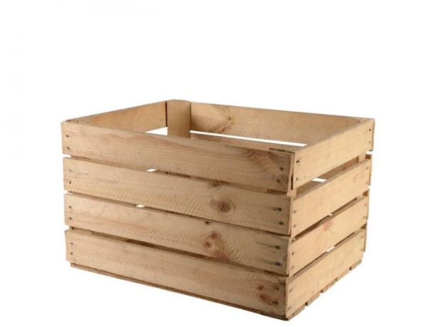 Wooden Apple Crate Natural