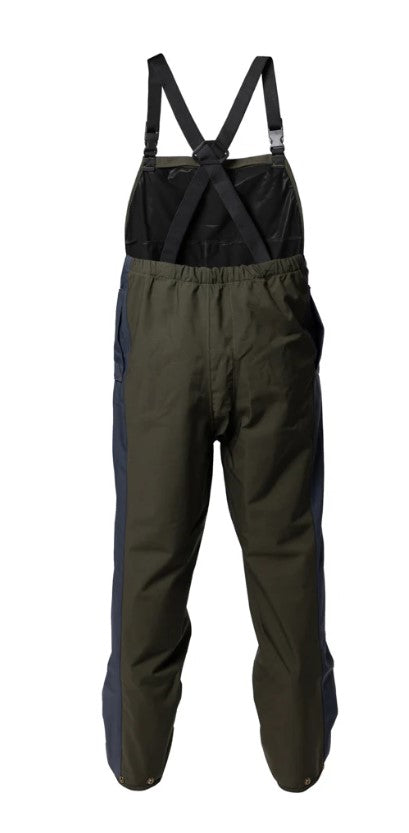 Kaiwaka Stormforce Waterproof Bib Overtrousers - Navy & Green