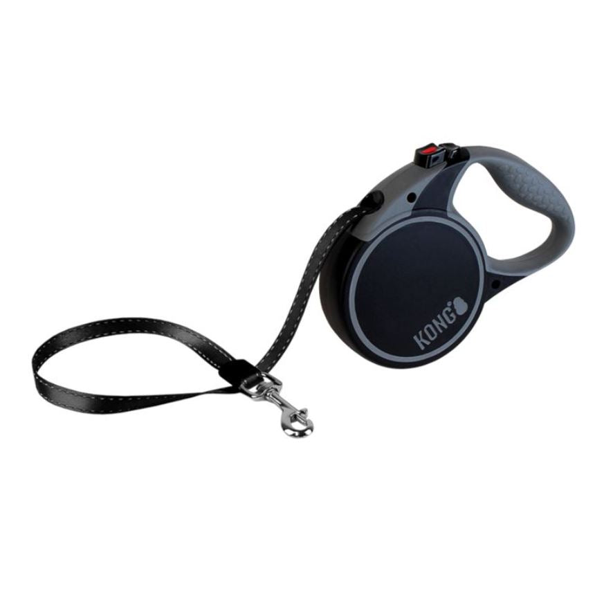 KONG Retract 5m Lead Large Tape Black 50kg