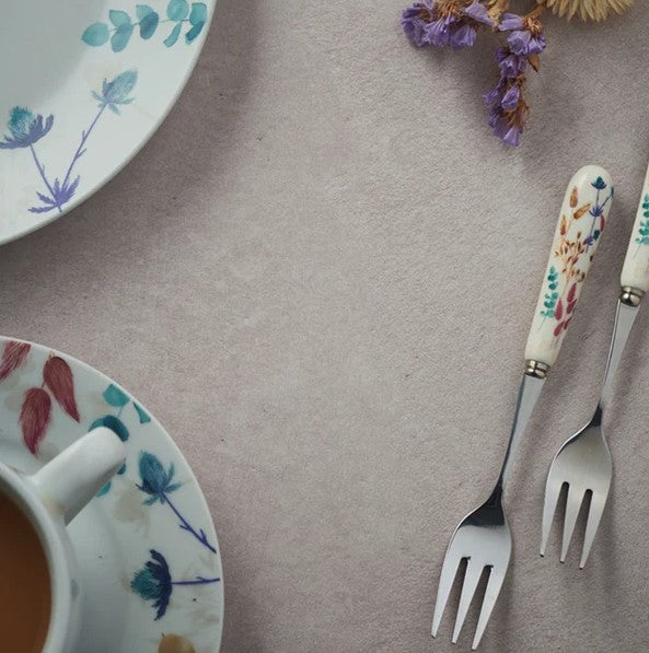 Price & Kensington Meadow Set Of 4 Cake Forks