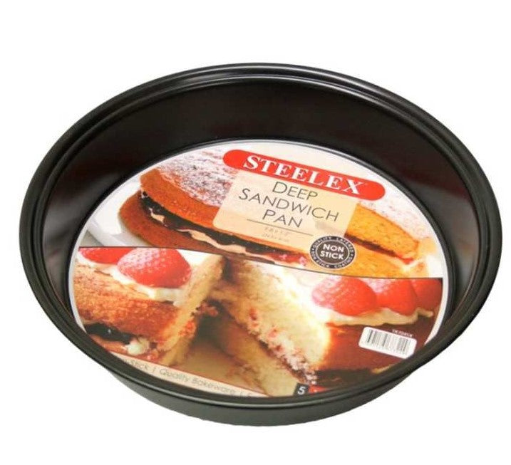 12inch Cake Tin Round Plain - Steelex