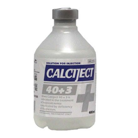 Calciject 40 + 3 Solution 400mls