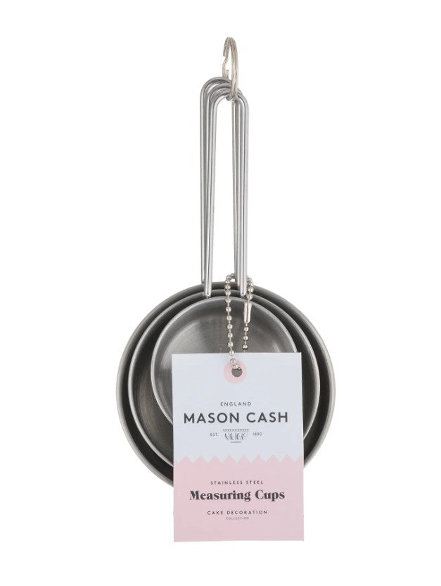 Mason Cash Set of 3 Stainless Steel Measuring Cups