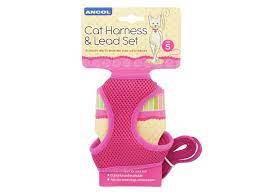 Cat Harness & Lead Set - Pink