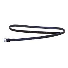MACKEY CLASSIC LEATHER NECK STRAP 3/4IN BLACK