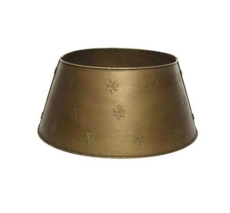Antique Gold Metal Xmas Tree Skirt 70cmx28cm