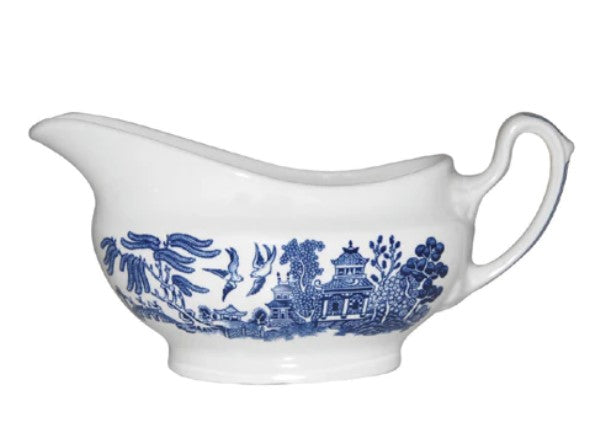 Churchill Blue Willow Gravy Boat