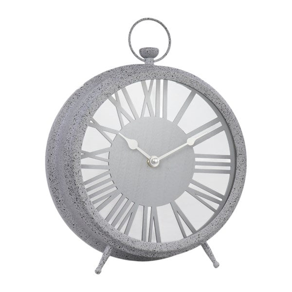 Grey Table Clock 26cm