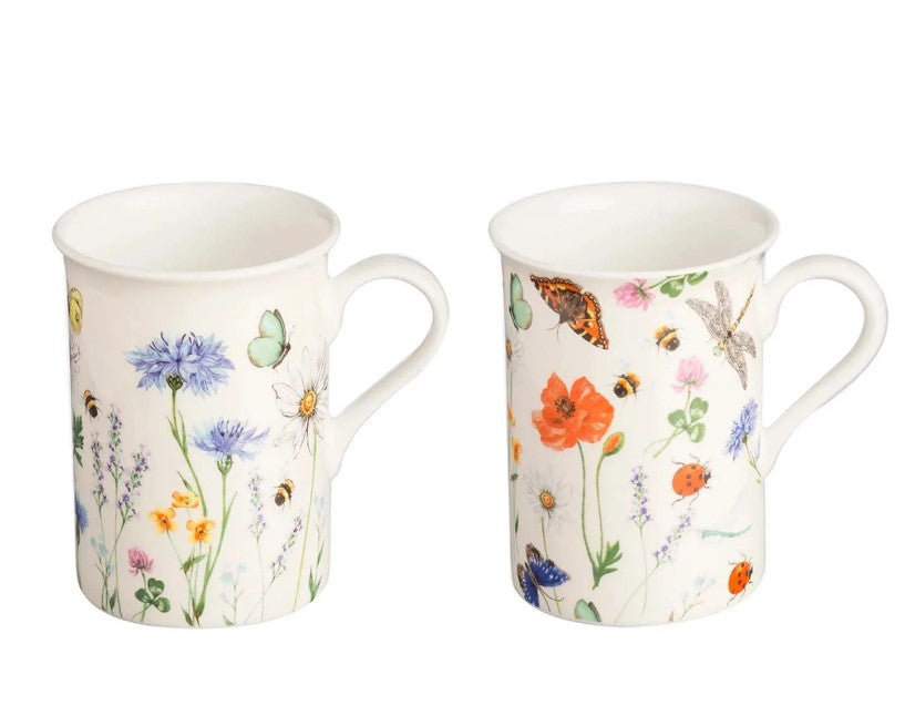 Price & Kensington Hedgerow Bone China Mugs Assorted 300ml