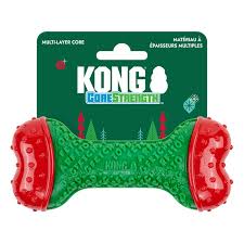 Kong Holiday Bone Green Dog Toy