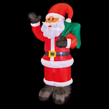 1.8m Inflatable Waving Santa