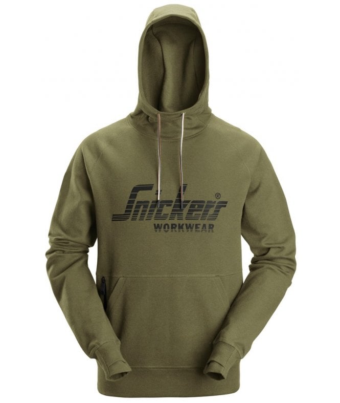 Snickers Logo Hoodie - Khaki Green