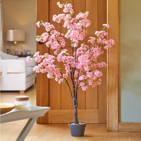 Pink Faux Cherry Tree - 140cm