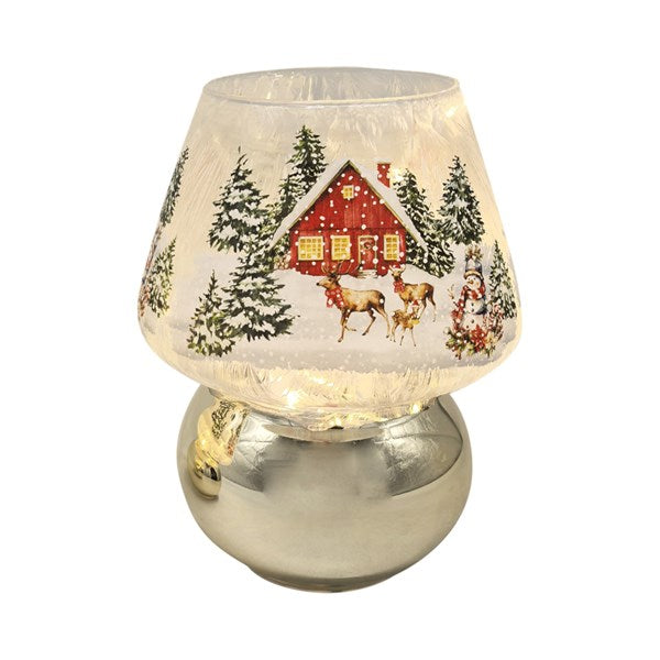 LED Xmas Village Lamp 19cm