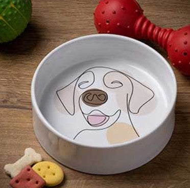 Mason Cash Abstract Dog Bowl 15x5cm