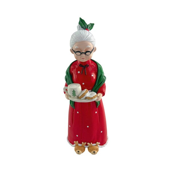 Mrs Claus With Plate 32cm