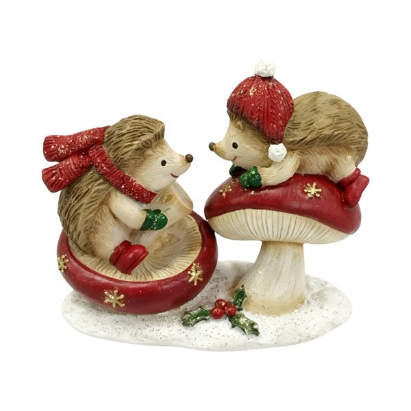 Mushroom Hedgehogs 12x10cm