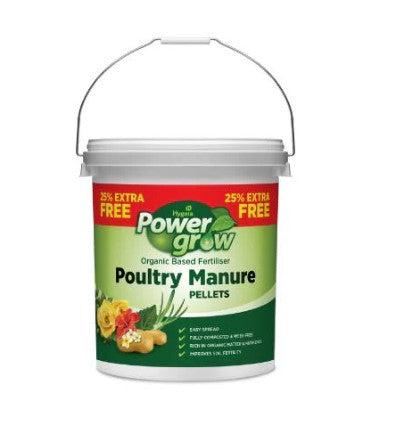 Powergrow Poultry Manure + 25% FREE - 10kg