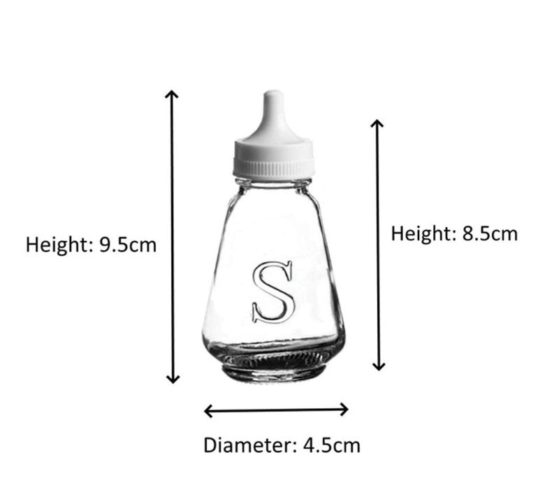 Steelex Glass Salt Shaker - White