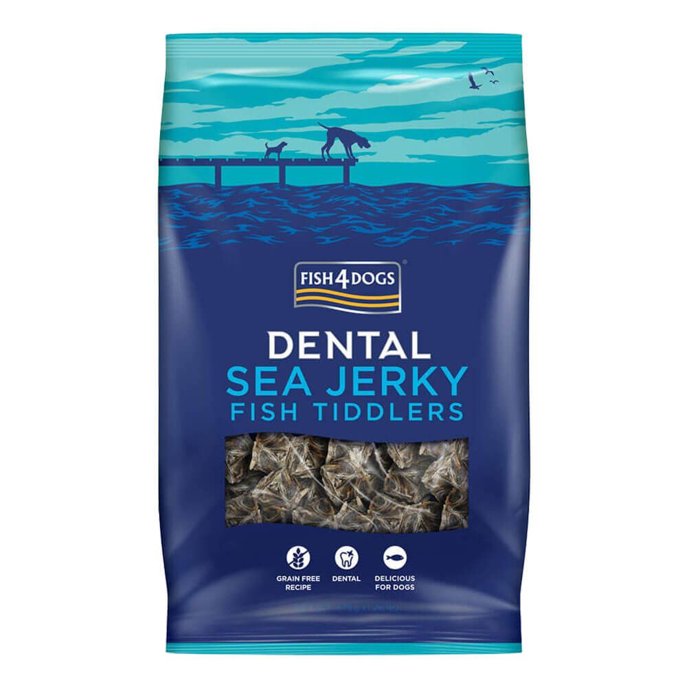 Fish4Dogs Dental Sea Jerky Fish Tiddler 115g