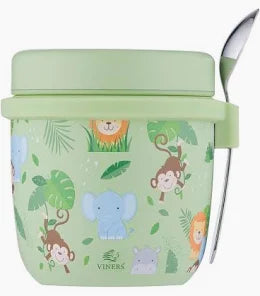 Jungle Kids Food Flask with Spoon - 300ml