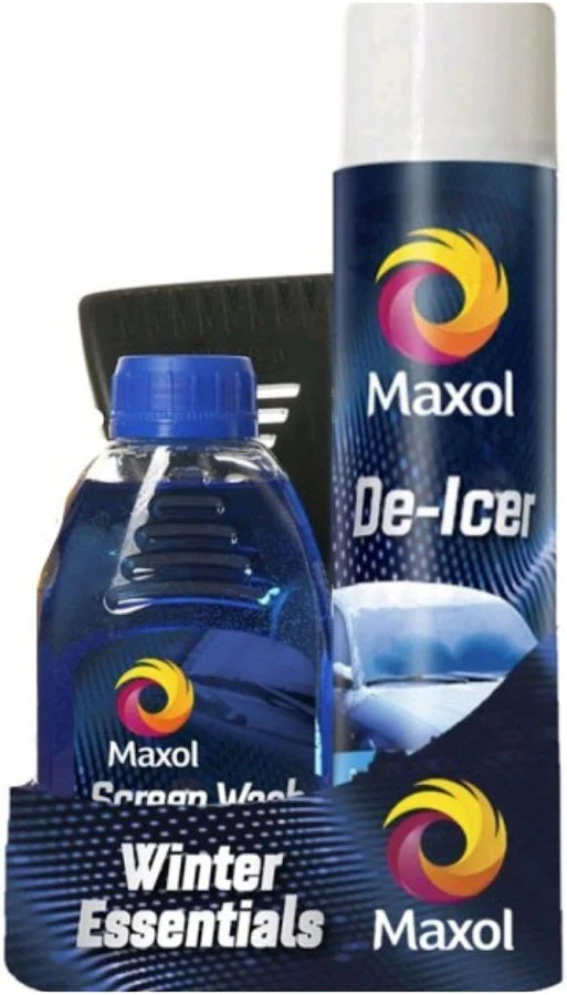 Maxol Winter Car Pack - Screen Wash, De-Icer & Ice Scraper