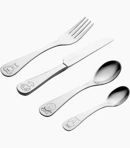 Jungle 4 Piece Kids Cutlery Set