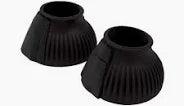 RIBBED BELL BOOTS WITH TOUCH TAPE FULL BLACK