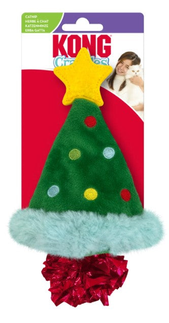 Kong Holiday Cat Toy Crackle Christmas Tree