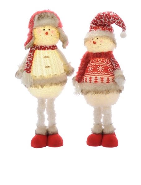 Light-up Extendable Stand Snowmen 90cm and 155cm (1 Item Only)