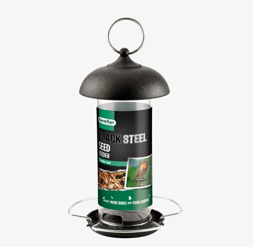 Gardman Black Steel Seed Bird Feeder