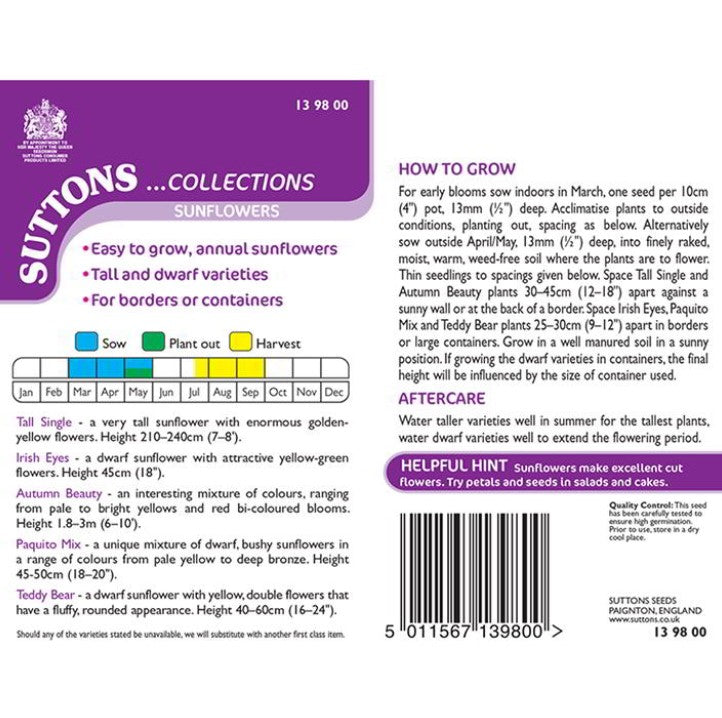 Sunflower Collection Flower Seeds