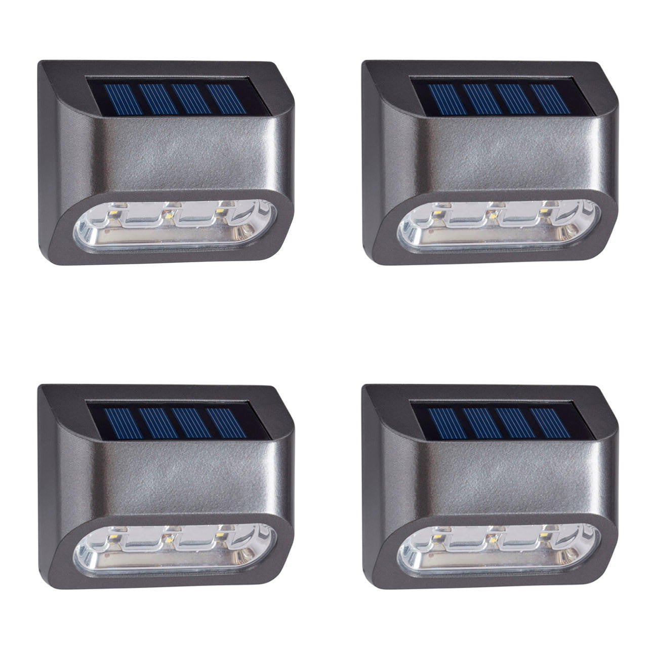 Superbrightwall Premier Fence, Wall & Post Solar Light - 4 Pack