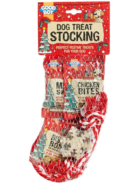 Good Boy Dog Treat Stocking