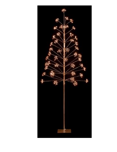 1.8m Micbrights Tree Rose Gold Warm White Led